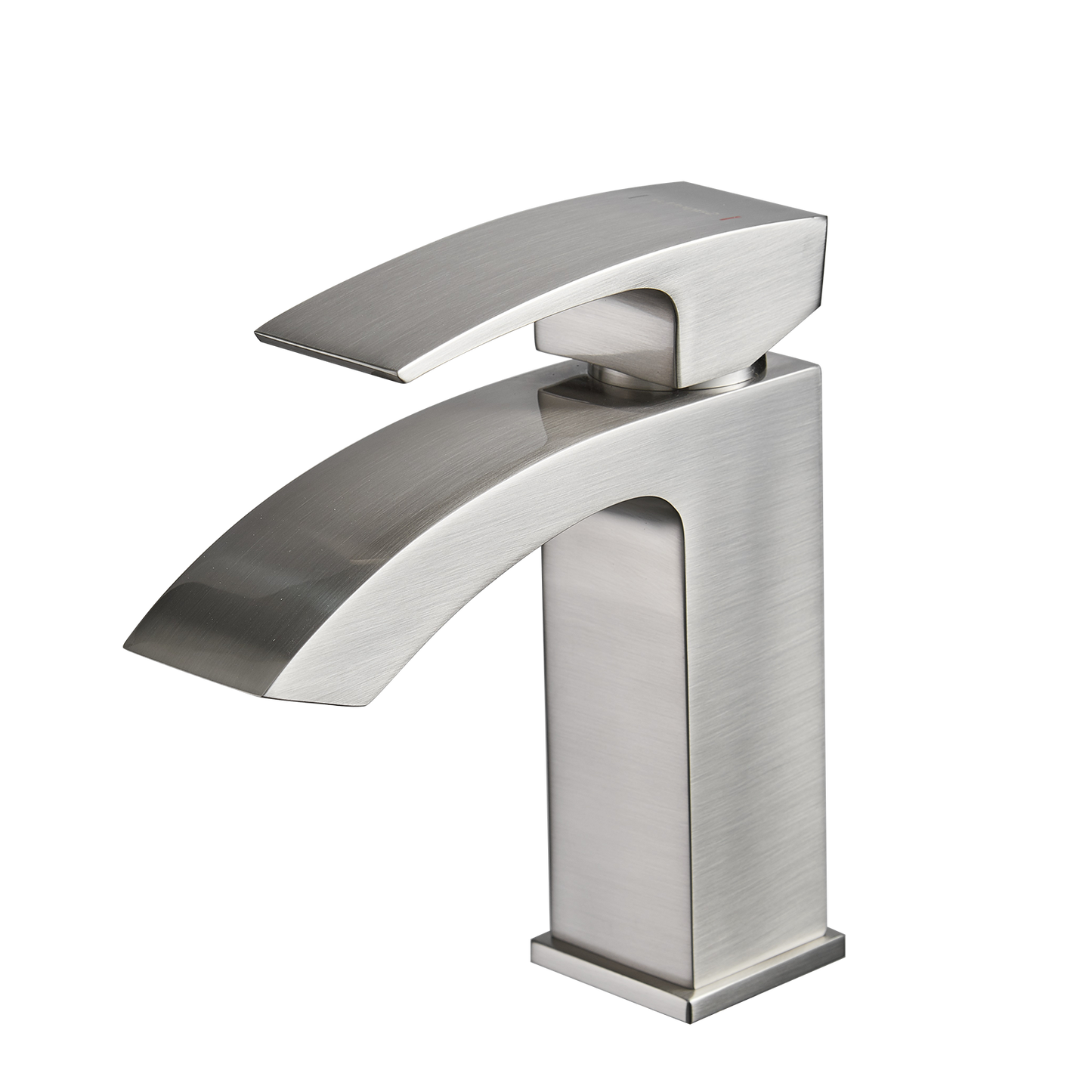 Brushed Nickel Bathroom Faucet,Faucet for Bathroom Sink, Single Hole Bathroom Faucet Modern Single Handle Vanity Basin Faucet