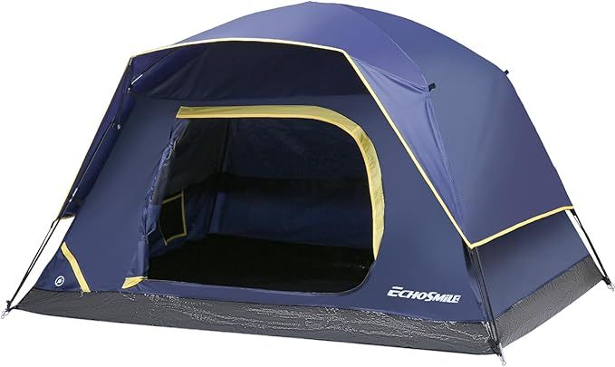 Camping Tent 2/3/4 Person, Waterproof Windproof Double Layer with Rainfly, Easy Setup for Backpacking, Hiking, Mountaineering, Outdoor