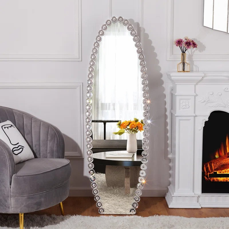 Crystal Full Length Mirror with Stand