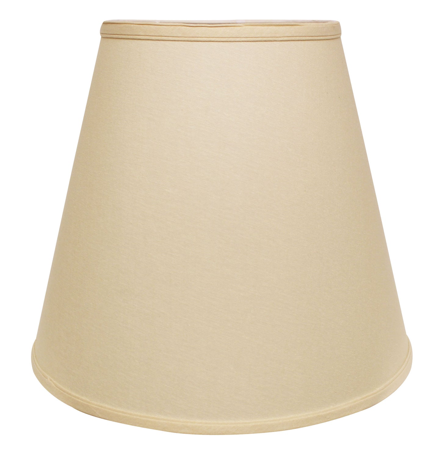 Extra Deep Empire Hardback Lampshade with Washer Fitter, Beige Color Fabric Lampshade for Table Lamps, Natural Linen, 9' Top x 16' Bottom x 14' Height
