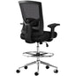 500 lbs Drafting Chair Tall Office Chair for Standing Desk, Extra Wide 21 inch Cushion, Ergonomic Heavy Duty Office Drafting Chair with Adjustable Lumbar Support, Pressure Locking Casters, 4D Arms