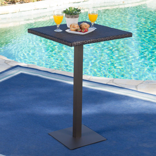 Rattan 26' SQUARE BAR TABLE