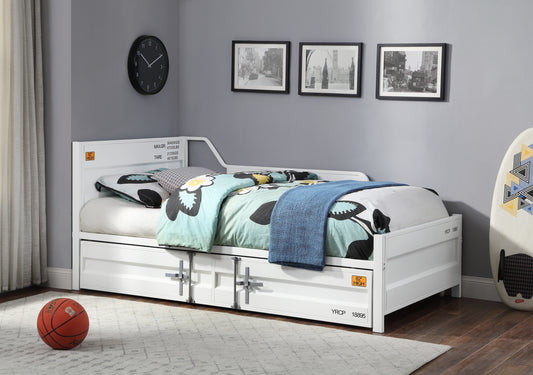 Cargo White Finish Daybed W/Trundle (Twin)