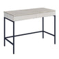 Natural and Black Writing Desk with 2 Drawers