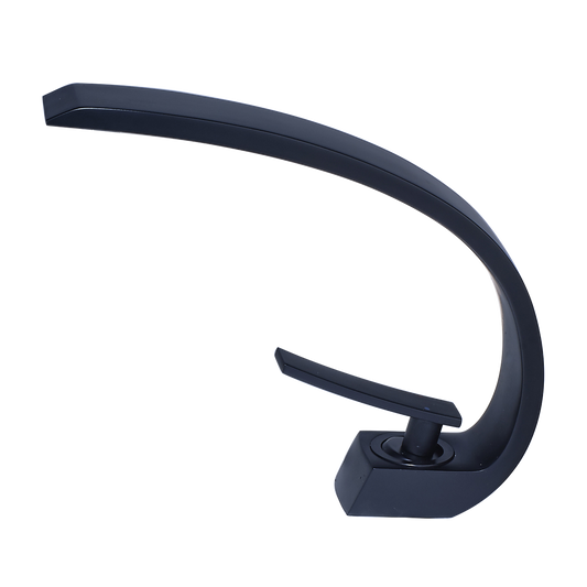 Black Bathroom Faucet, Brushed Black  Faucet for Bathroom Sink, Black Single Hole Bathroom Faucet Modern Single Handle Vanity Basin Faucet