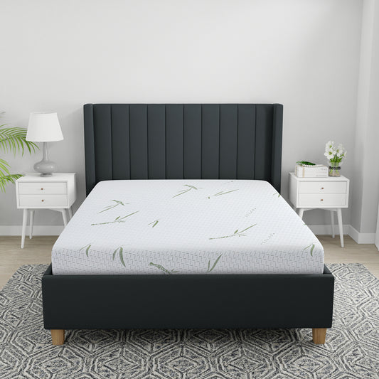 8-Inch Dual Layer Memory Foam Mattress with Bamboo Infused Cover - Full