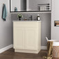 24'in. W x 21'in. D x 34.5'in. H in Antique White Plywood Ready to Assemble Floor Vanity Sink Base Kitchen Cabinet