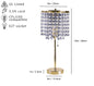 19'H GOLD CRYSTAL INSPIRED PULL TABLE LAMP (1PC/CTN) (0.43/4.22)