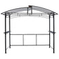 Grill gazebo 8x5ft,outdoor patio canopy,BBQ shelter with steel Hardtop and side shelves