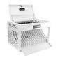 16-Device Charging Station for Laptops/Tablets, Charging Cabinet for iPad/Chromebooks/Laptop Computers, Laptop & Tablet Storage Carts for Classroom/Library/Office/Lockable, White