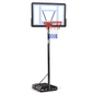 Basketball Hoop Outdoor, 5.2 Ft to 6.8Ft Adjustable Basketball Goal with 32' Backboard & 16' Basket, All Weather Portable Basketball Stand Wheels, for Kids Youth Adult, Indoor Gym, Driveway