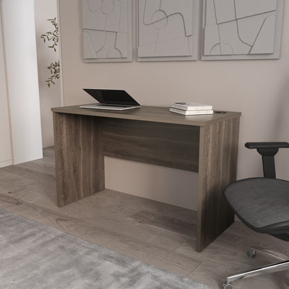 FM FURNITURE Rough Rock Minimalist Home Office Work Desk with Cable Management . Dark Walnut