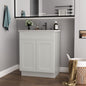 24'in. W x 21'in. D x 34.5'in. H in Shaker Dove Plywood Ready to Assemble Floor Vanity Sink Base Kitchen Cabinet