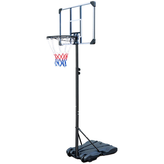 Basketball Hoop Portable Basketball Goal for Indoor Outdoor Basketball Stand 5.4-7 ft Adjustable 32 in Backboard with Wheels