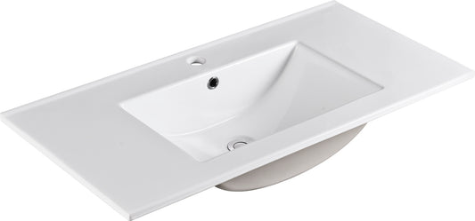 36 Inch Ceramic Sink For Bathroom Vanity,Top sink only