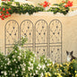 4 Pack Metal Garden Trellis 71' x 19.7' Rustproof Trellis for Climbing Plants Outdoor Flower Support Butterfly Deco Black