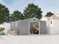 Campcraft 0.25mm color steel plate, surface protective film, Two daylight Windows, A practical and thoughtful gift,two colors can be freely selected storage sheds