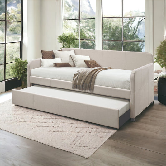 Jagger Fog Fabric Daybed W/Trundle (Twin)