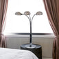1pc Modern Design Classic Luxury Sleek Multi-head Table Lamp Half Moon Radiant Crystal-encrusted Sleek Metallic Stems Living Room