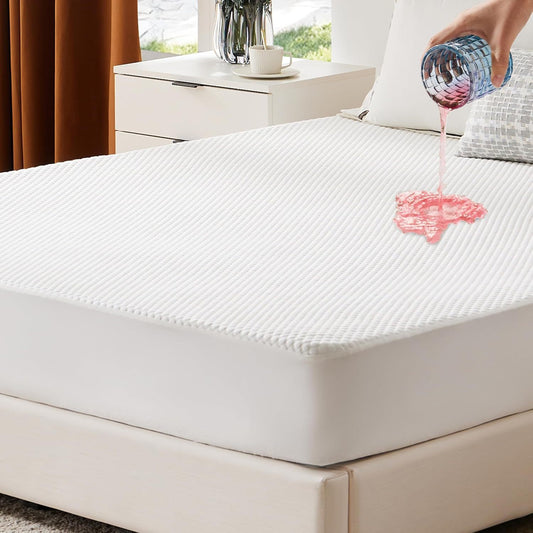 100% Waterproof Bamboo Mattress Protector Full Size Bed