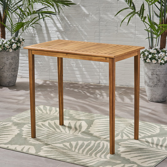Wood RECTANGLE BAR TABLE