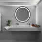 32inch Bathroom Led Classy Vanity Mirror with focused backplane,Black aluminum alloy frame,High Lumen,Dimmable Touch,Wall Switch Control, Anti-Fog ,CRI 95 Adjustable 3000K-4500K-6000K ,IP54 Waterproof