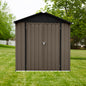 Out storage sheds 4ft×6ft Apex roof Brown + Black