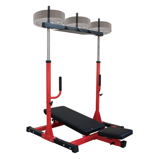 Vertical Leg Press Machine with Adjustable Leg, Back and Head Positions, Leg Strength Training Machine for Home Gym, 2' Olympic Plate Compatible