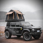 Foldable 2-3 People Amphibious Inflatable Car Roof Top Tent for camping Outdoor Glamping Camping Tent for SUV,Truck( Without Ladder, Two-tone Style, Khaki & Black)