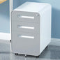 3 Drawer Mobile File Cabinet Under Desk Office,Simple Style Versatile Storage Cabinet for Legal/Letter/A4 Files, 5 Wheel Design Anti-Tilting Cold Rolled Steel Waterproof Moisture-Proof Black