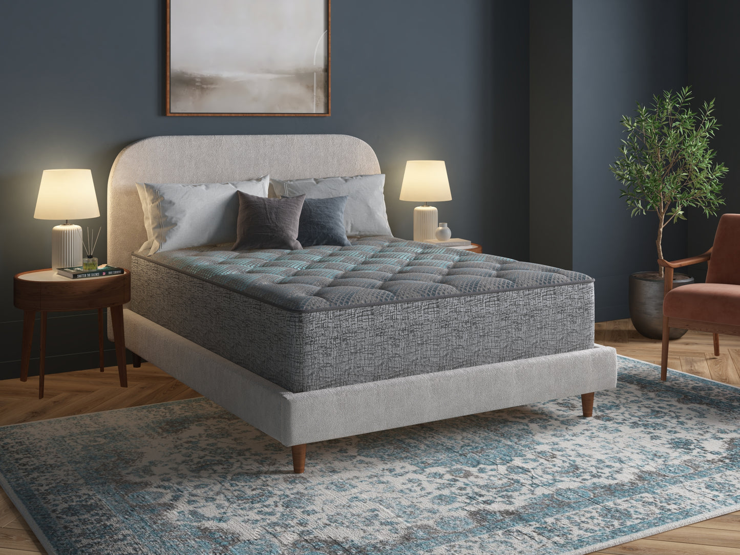 Restonic Comfort Care 11' Hybrid Mattress, Individual Pocketed Coil Mattress , Medium Comfort, Twin Extra Long