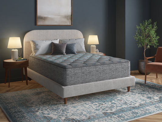 Restonic Comfort Care 13' Hybrid Mattress, Individual Pocketed Coil Mattress , Plush Comfort, King