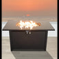 25' H x 42' W Steel Outdoor Fire Pit Table with Lid