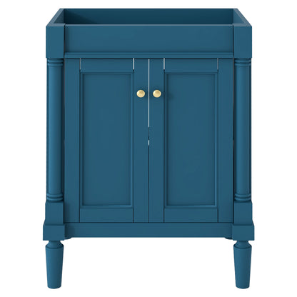 24'' Bathroom Vanity without Sink, 2-Tier Modern Bathroom Storage Cabinet, Single Sink Bathroom Vanity, Large Storage Shelves (NOT INCLUDE BASIN SINK)