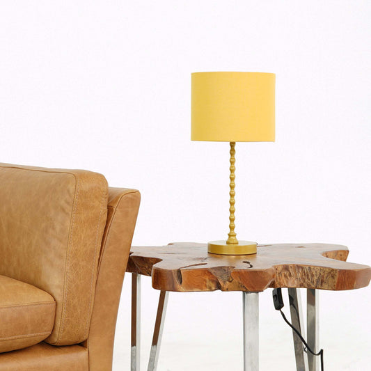 Modern Classic Desk Lamp Villa Living Room Bedroom Study Decorative Sereno Table Lamp Ochre and Gold 110-120V Table Light, Easy Assembly Table Lamp for Sale