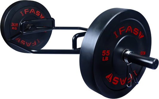 Hex Bar Weights Set Trap Bar Olympic Bumper 55lb Weight Plates Set for Deadlift Weightlifting Bodybuilding - 2 Inch Hexagon Trap Bar with Weights for Exercise & Fitness Home Gyms