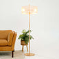Classic Modern Floor Lamp, Upward Lighting Design for Living Room Ambience, Bedroom & Office Space Lirian Floor Lamp - Oak and Natural 110-120V