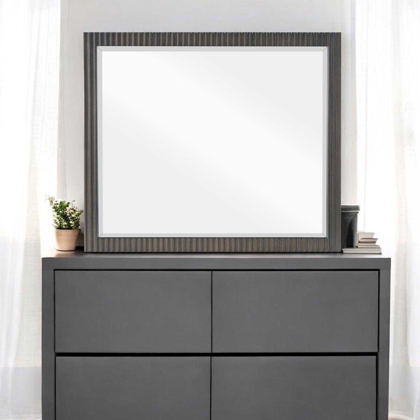 Clayten Espresso Finish Mirror