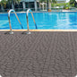 New Stone texture 12' Patio Deck Tiles, DIY Module Interlocking Decking Tiles Floor Tile,Easy and Quick Installation Court Tiles for Porch Poolside Balcony Backyard 44pcs DARK GRAY