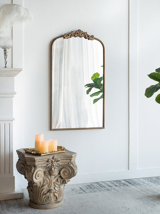 24' x 42' Gold Arch Mirror, Baroque Inspired Wall Decor for Bathroom Bedroom Living Room