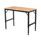 48' Heavy-Duty Adjustable Workbench for Garage, Rubber Wood Shop Table W/Rubber Pads, Hardwood Workstation Weight Capacity over 2000 Lbs