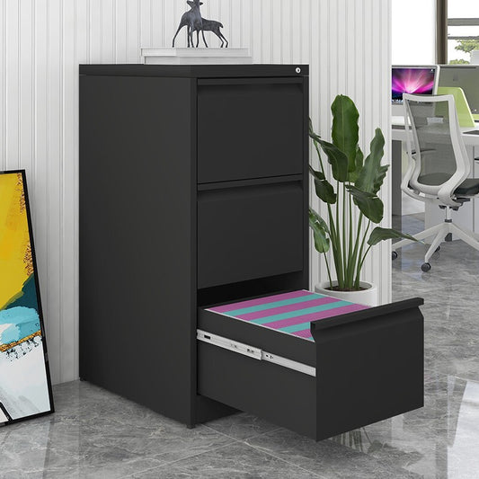 3 Drawer File Cabinet with Lock,Two Drawer Filing Cabinet,Vertical Metal File Cabinet for Home Office Organizer Storage Cabinet Fit Letter/A4/Legal Size File