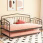 Fox twin daybed with twin trundle, Black