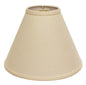 Deep Cone Hardback Lampshade with Washer Fitter, Beige Color Fabric Lampshade for Table Lamps, Natural Linen, 6' Top x 19' Bottom x 13' Height