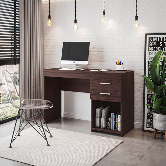 Techni Mobili Home Office Workstation with Storage, Espresso
