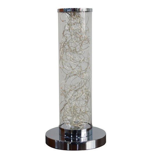 13-Inch Exposed Multi-Colored Rope LED Namiri Column Table Lamp