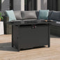 25' H x 42' W Steel Outdoor Fire Pit Table with Lid