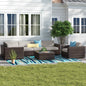 5-Person Wicker Seating Group with Cushions  Fully Assembled, No Assembly Needed
