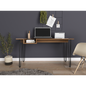 Baxter 140 Desk, One Shelf, Four Legs -Mahogany