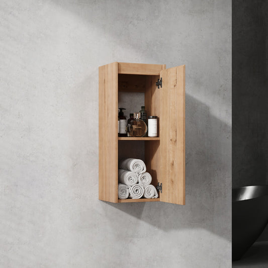 12' Bathroom Side Cabinet,Soft Close Doors,Float Mounting Design,(KD-Packing)